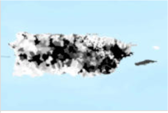Land cover classification of Puerto Rico, grayscale analysis showing vegetation, urban areas, and terrain